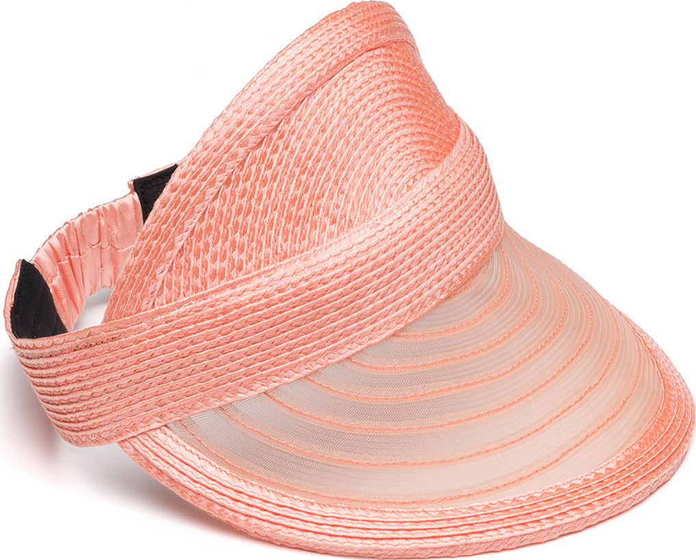 Eugenia Kim Vicky Woven Visor, Light Orange