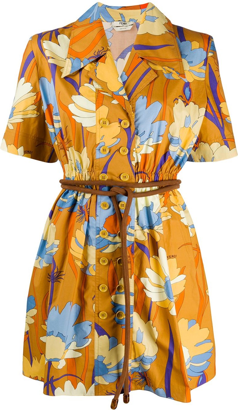 Fendi Floral-print dress