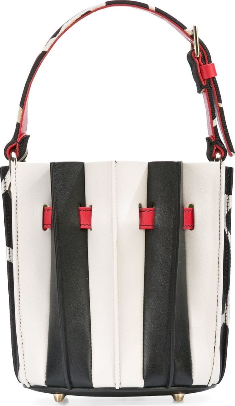 Sara Battaglia plisse handbag