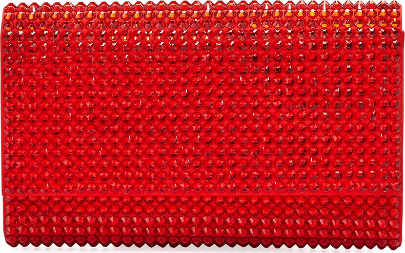 Judith Leiber Fizzoni Bling Clutch Bag with Crossbody Strap