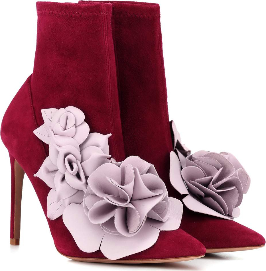 Sophia Webster Exclusive to Mytheresa – Jumbo Lilico suede and leather ankle boots