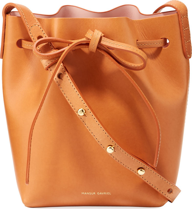 Mansur Gavriel Vegetable-Tanned Leather Mini Mini Bucket Bag