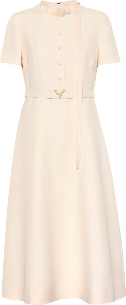 Valentino Wool and silk midi dress