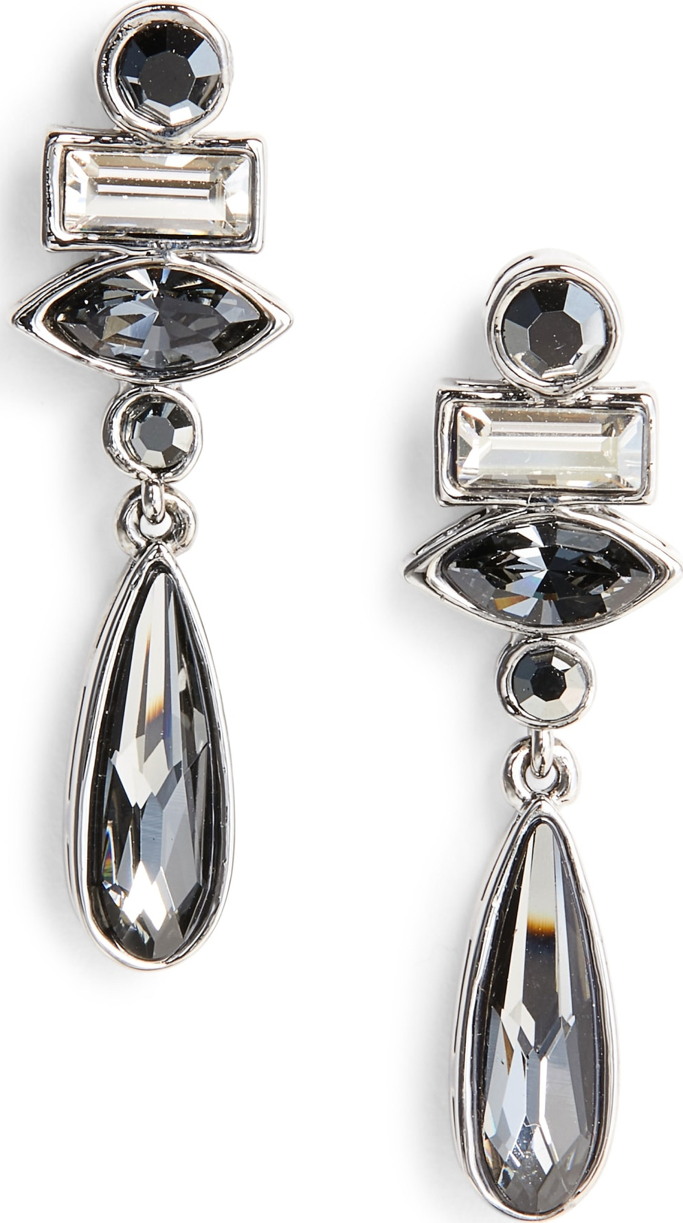 St. John Swarovski Crystal Drop Earrings