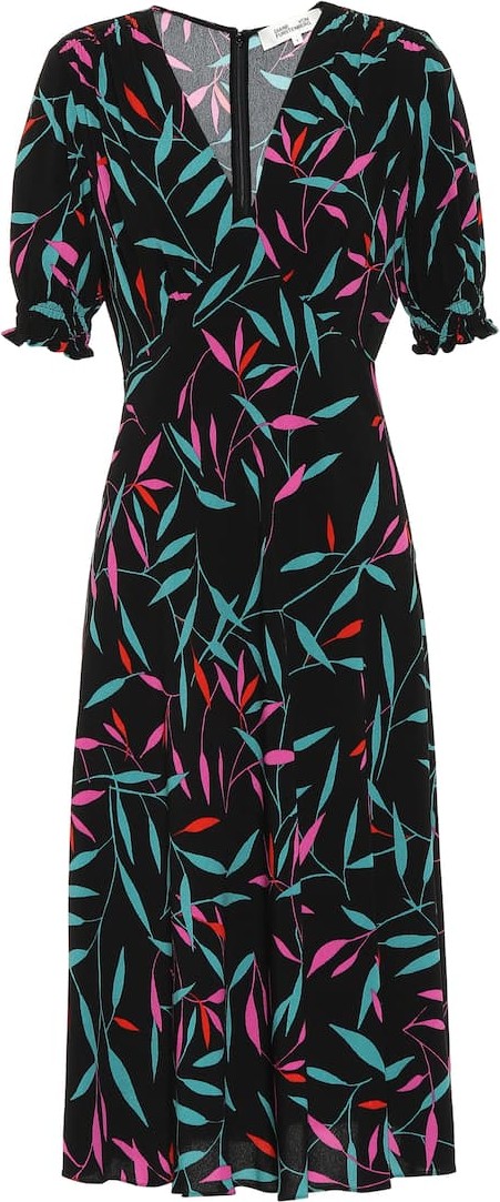 DIANE von FURSTENBERG Idris printed crêpe midi dress