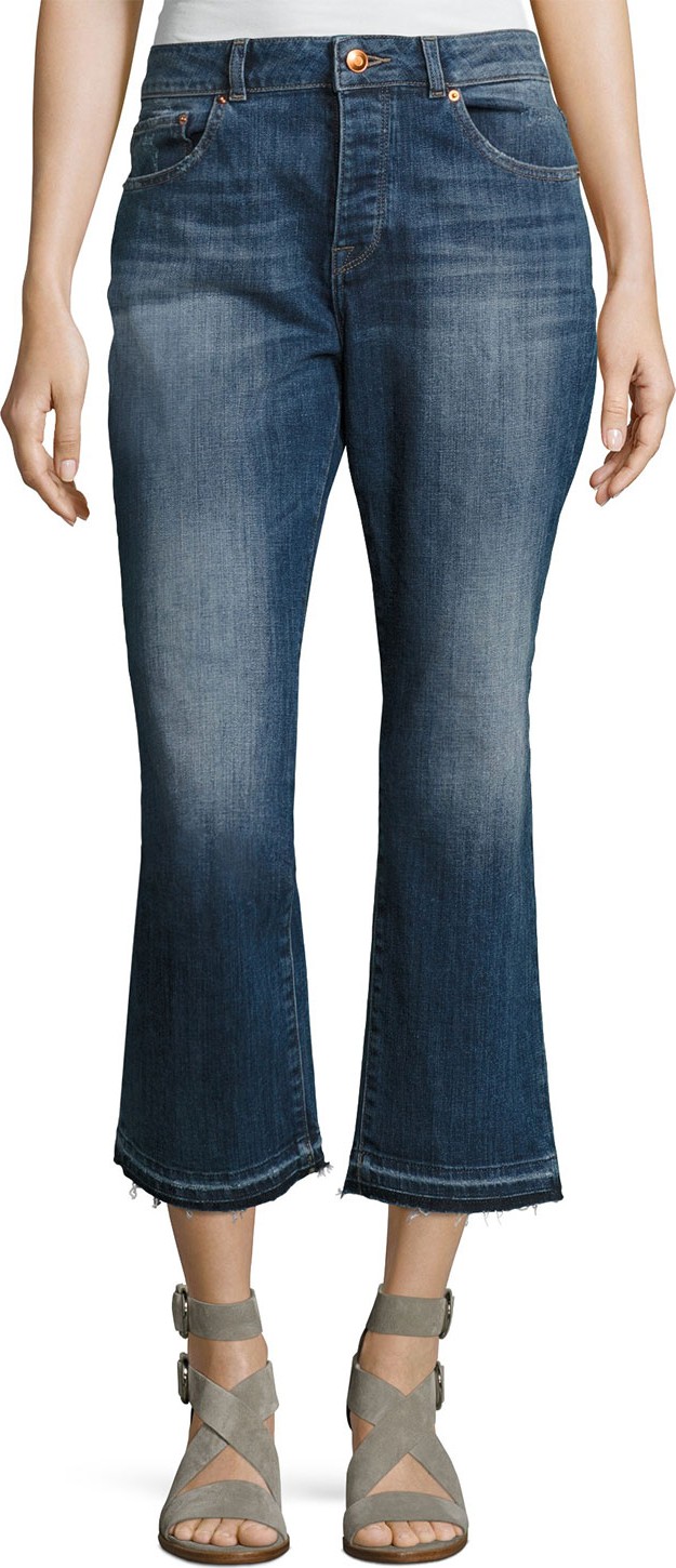 DL1961 Patti High-Rise Straight Denim Jeans, Indigo