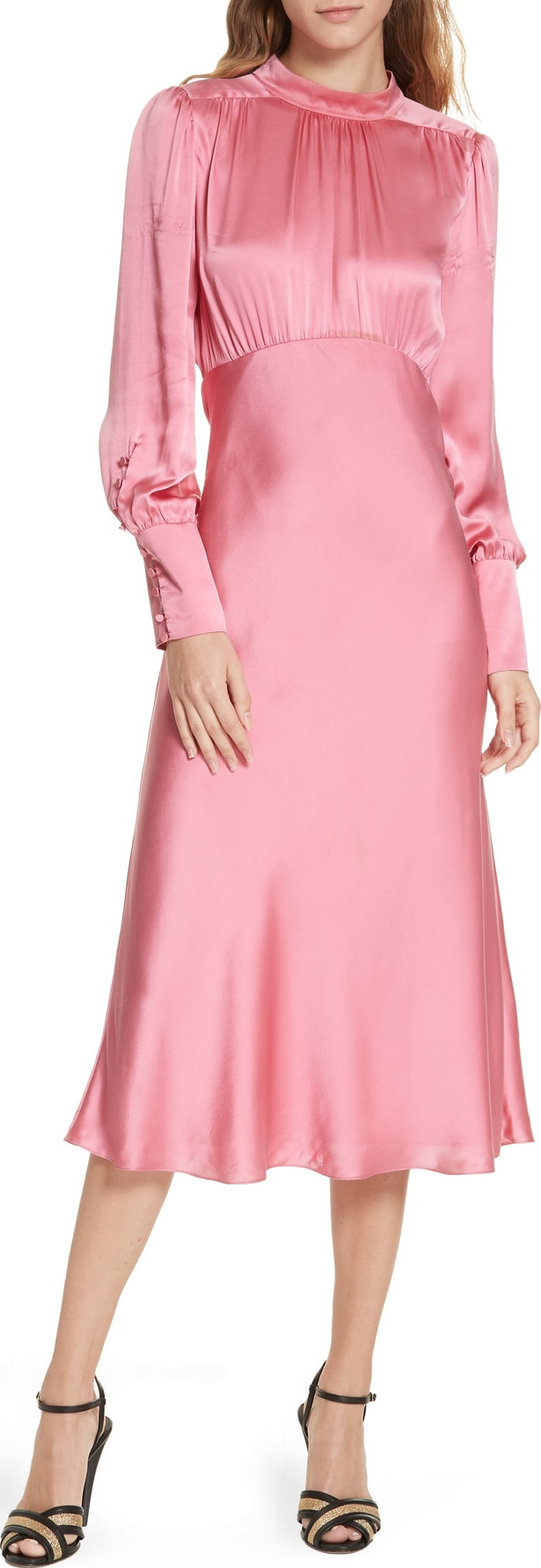 Veronica Beard Elsie Silk Midi Dress