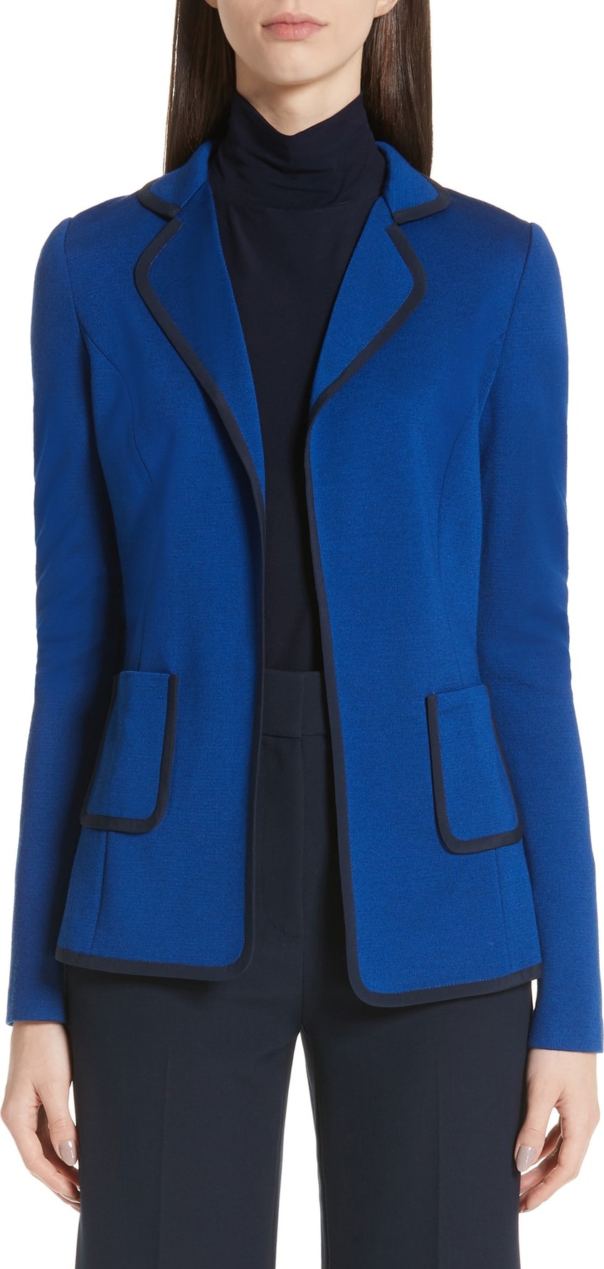 St. John Patch Pocket Milano Knit Jacket