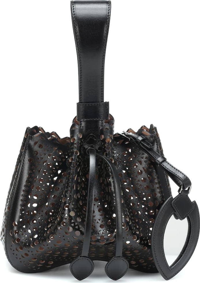 Alaïa Rose-Marie leather clutch