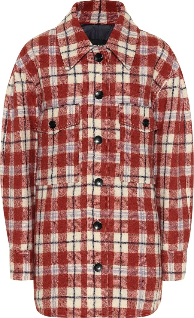 Isabel Marant Harvey checked virgin wool jacket