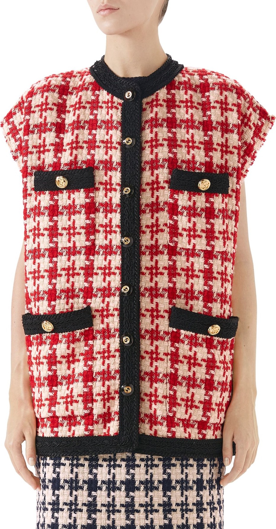 Gucci Houndstooth Tweed Jacket