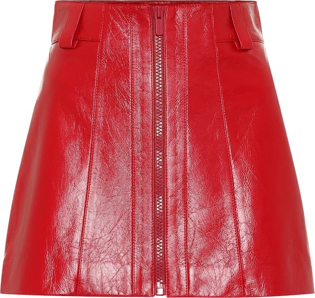 Miu Miu Leather miniskirt