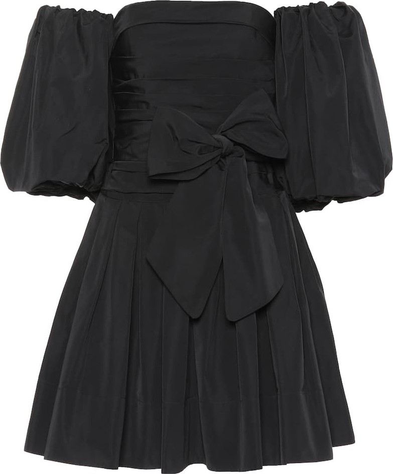 Valentino Cotton-blend faille minidress