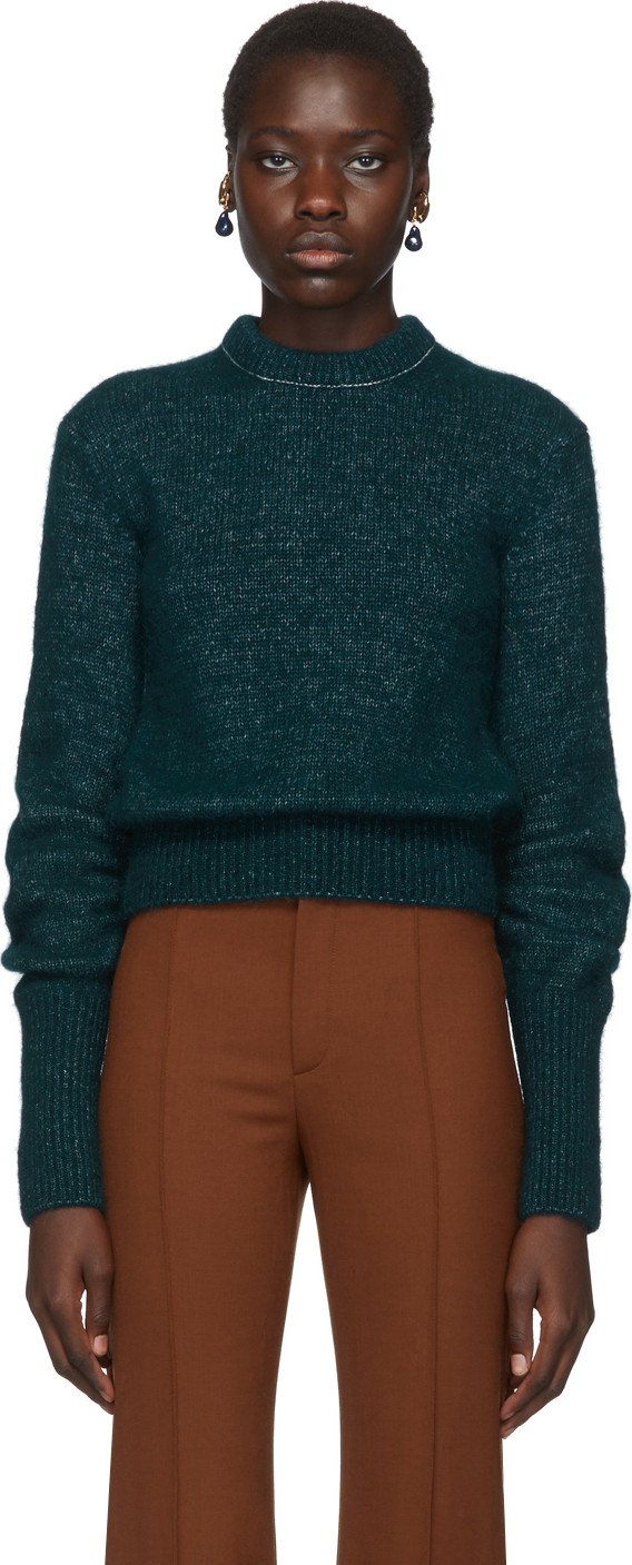 Chloe Green Alpaca & Silk Sweater