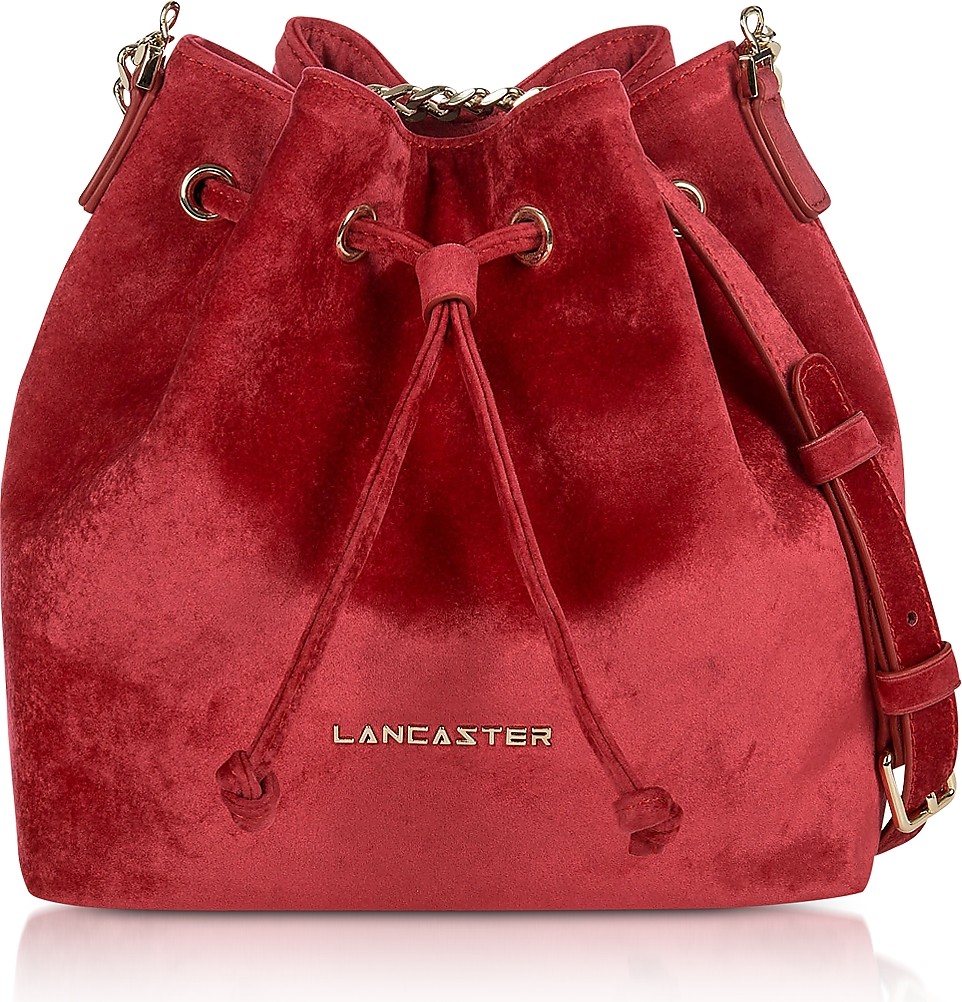 Lancaster Velvet Small Bucket Bag