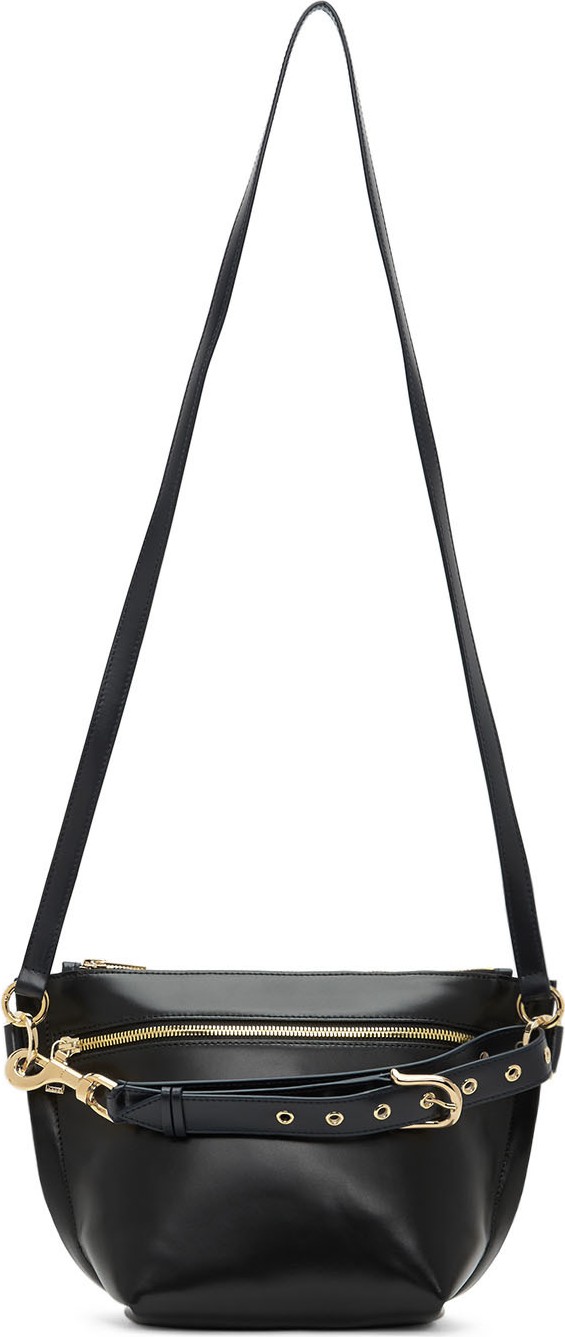 Sacai Black Trapezoid Shoulder Bag