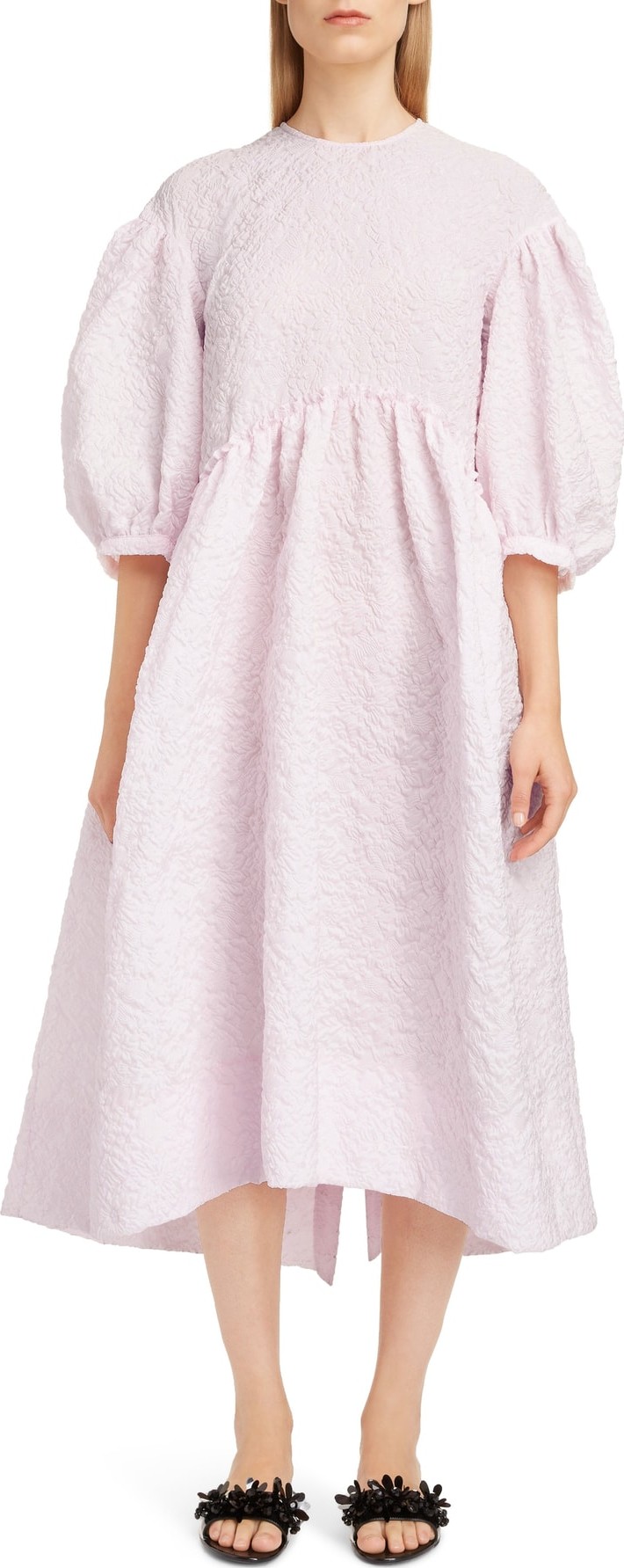 Simone Rocha Floral Cloqué Dress