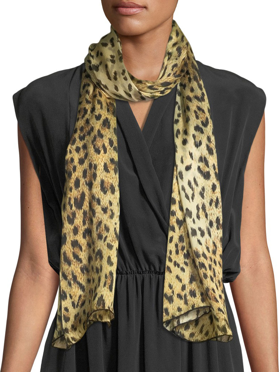 Valentino Wild Leopard Silk Stole