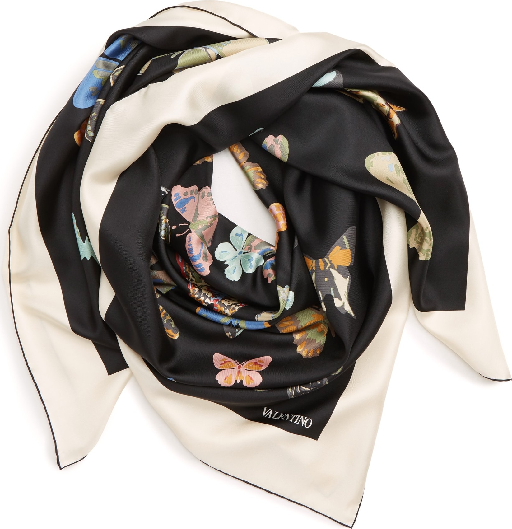 Valentino Butterfly Silk Scarf