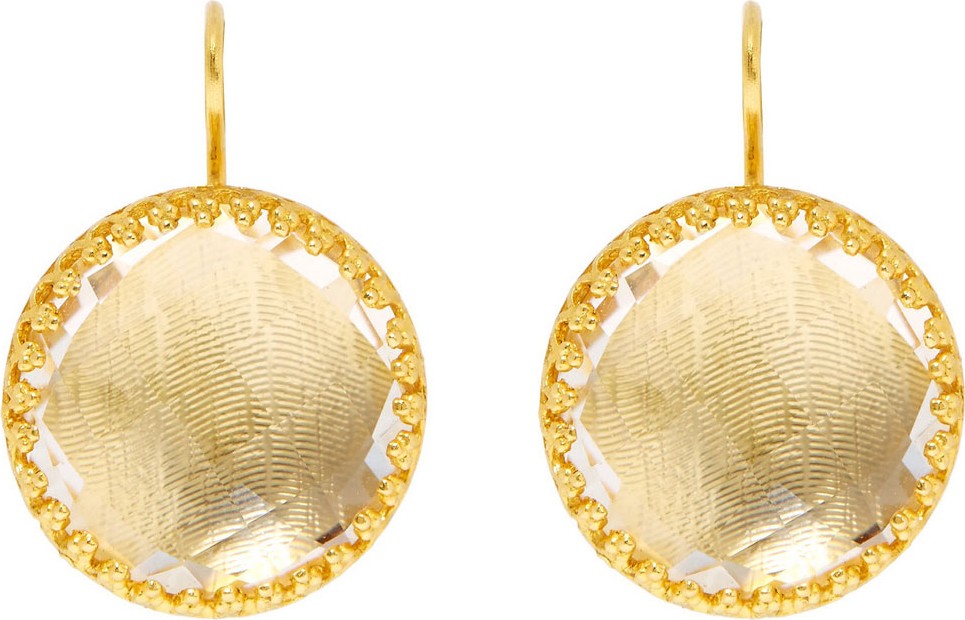Larkspur & Hawk Olivia Button Earrings, Sancerre