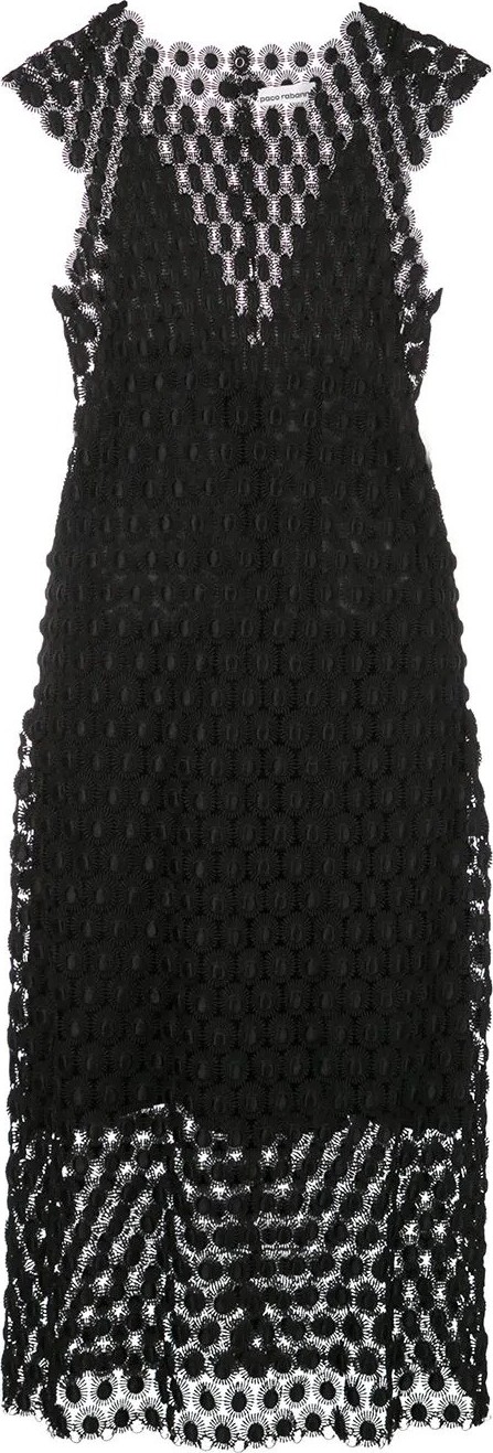 Paco Rabanne perforated lace dress