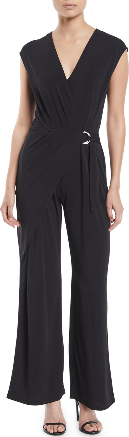 MICHAEL MICHAEL KORS Wrap-Front Jersey Jumpsuit
