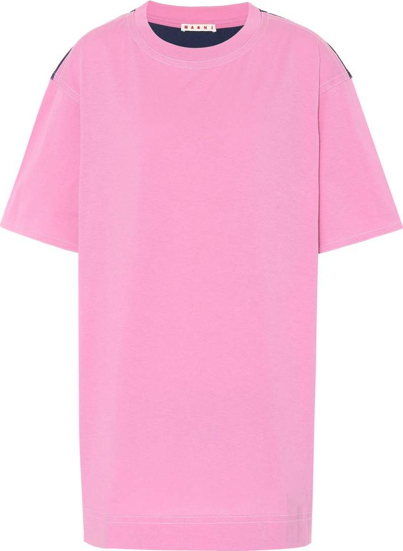 Marni Jersey and satin T-shirt