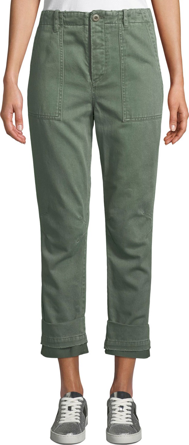 Le Superbe Casbah Cuffed Cropped Cargo Pants