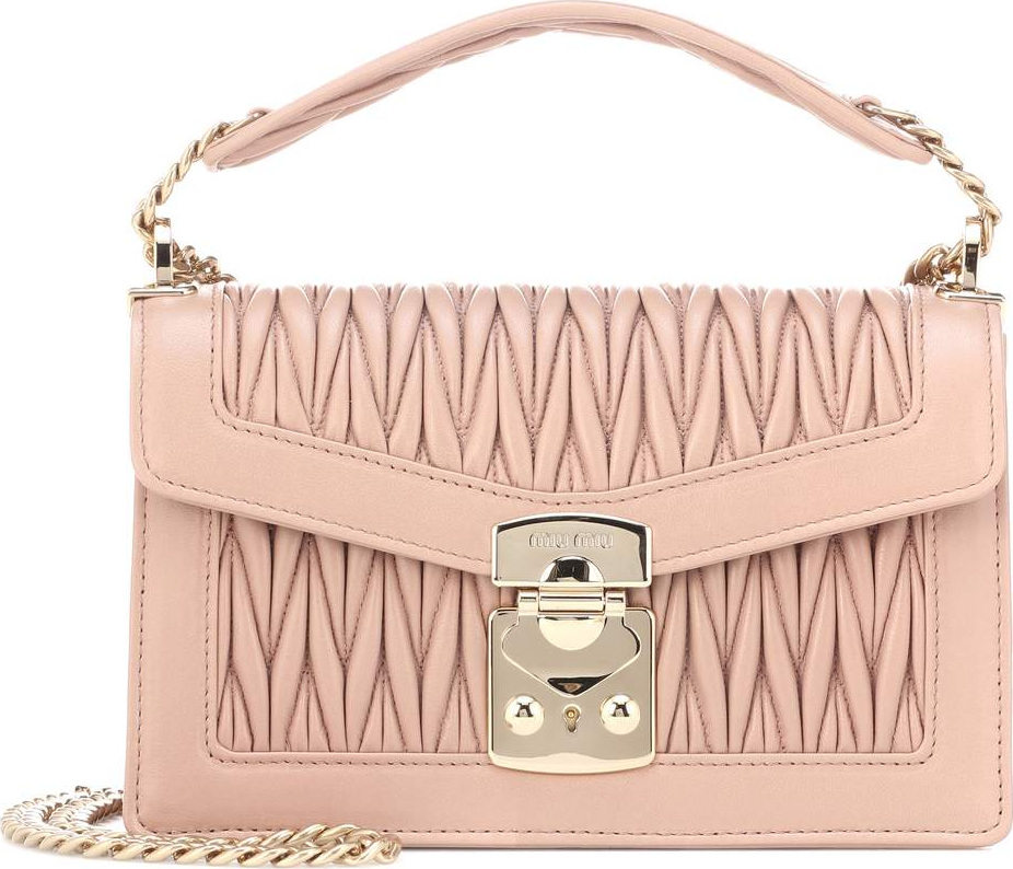 Miu Miu Matelassé leather shoulder bag