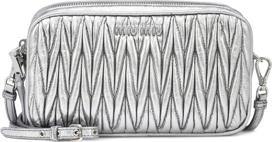 Miu Miu Matelassé leather crossbody bag