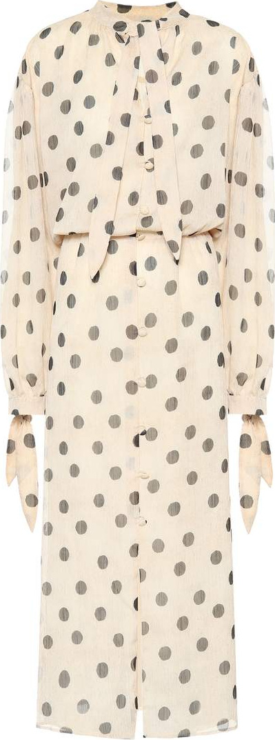 Nanushka Zahara polka-dot chiffon dress