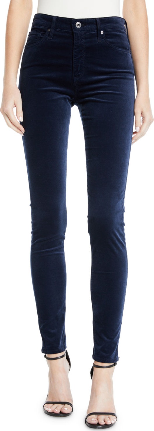 AG Jeans Velvet Farrah High Rise Skinny Pants