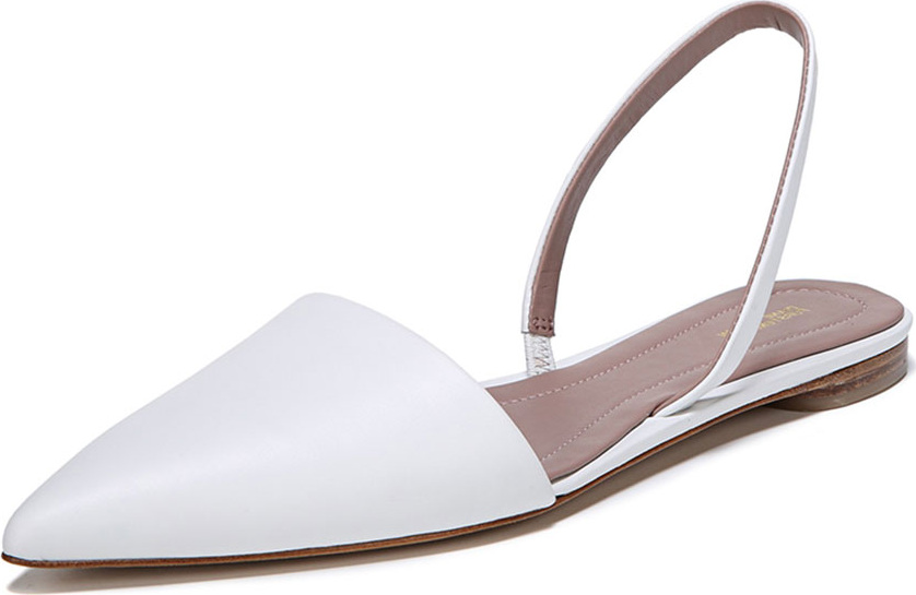 DIANE von FURSTENBERG Koko Slingback Ballet Flat, White
