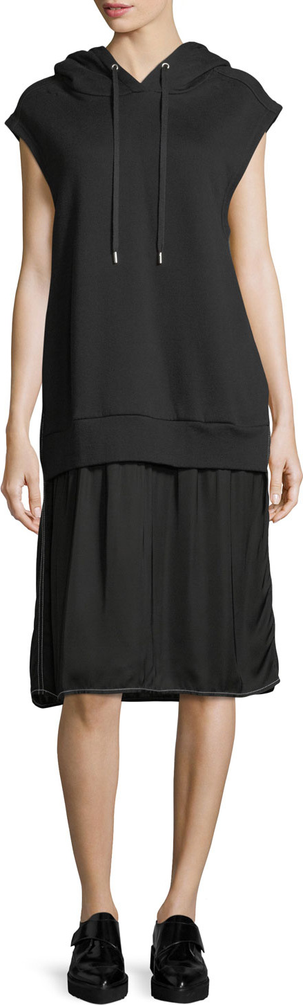 Public School Allison Cap-Sleeve Hoodie Dress