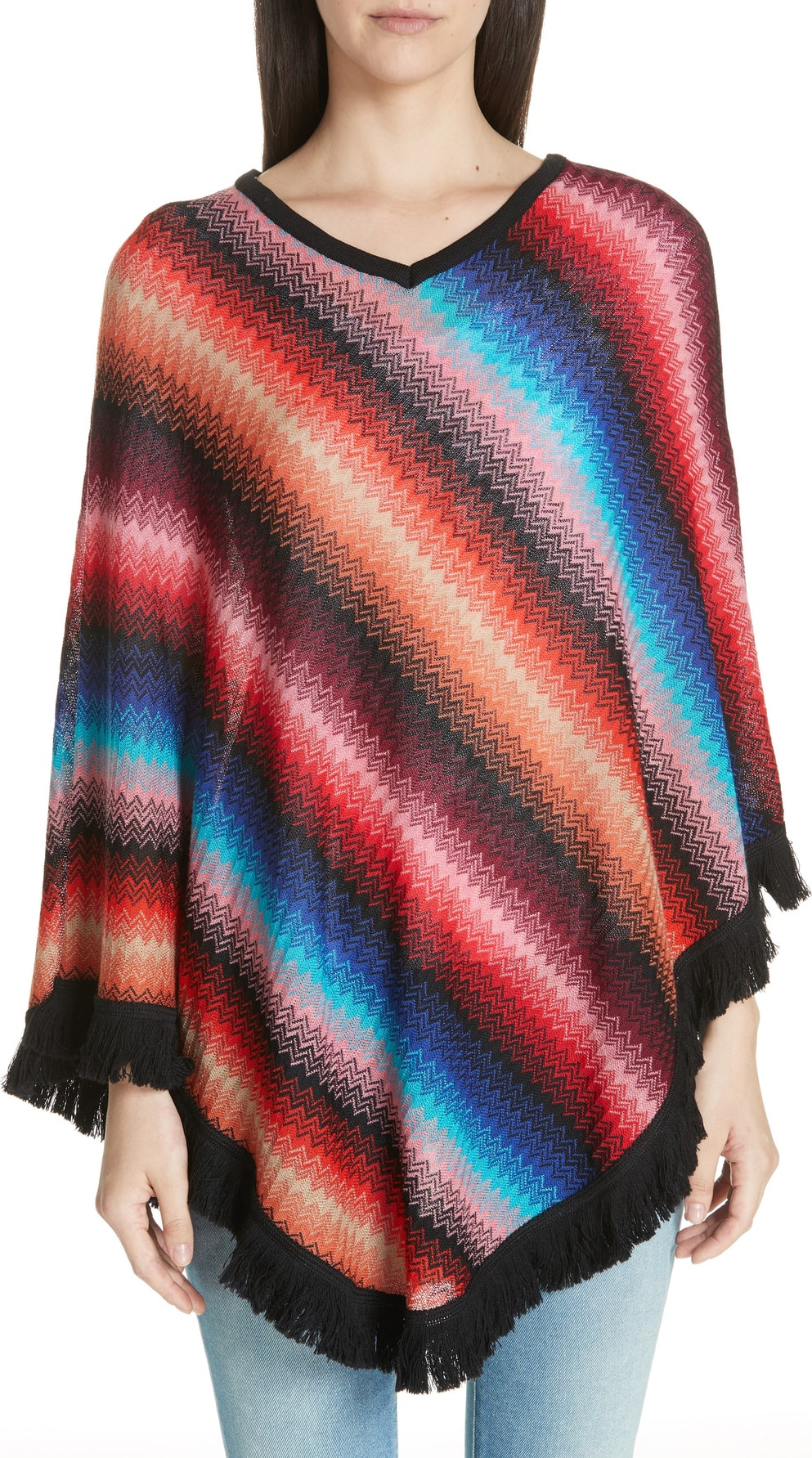 Missoni Zigzag Wool Poncho