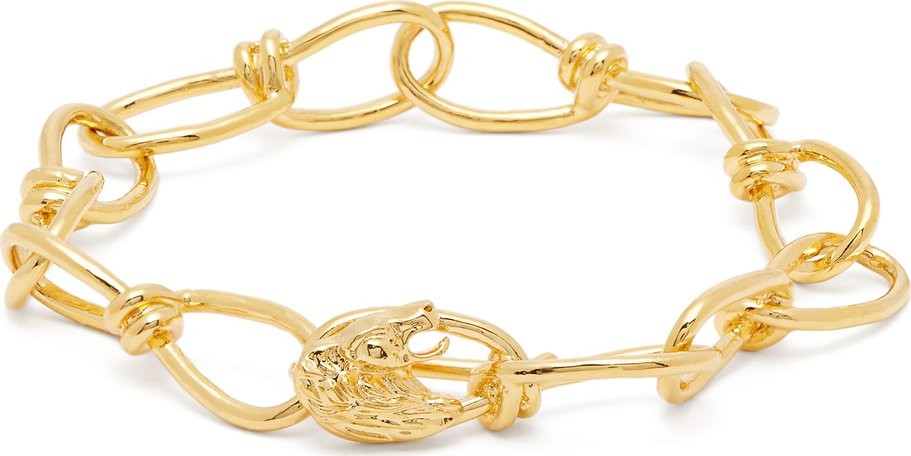 Misho Leo 22kt gold-plated bracelet