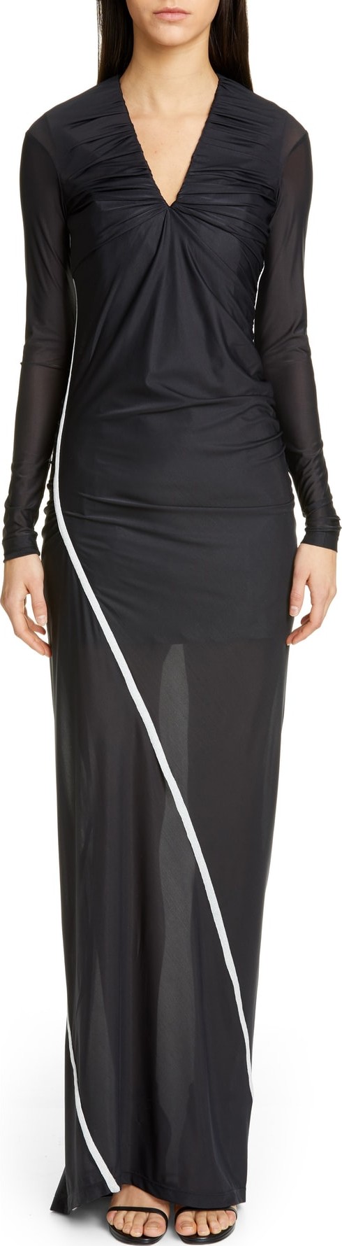 Y/Project Fitted Convertible Long Sleeve Dress
