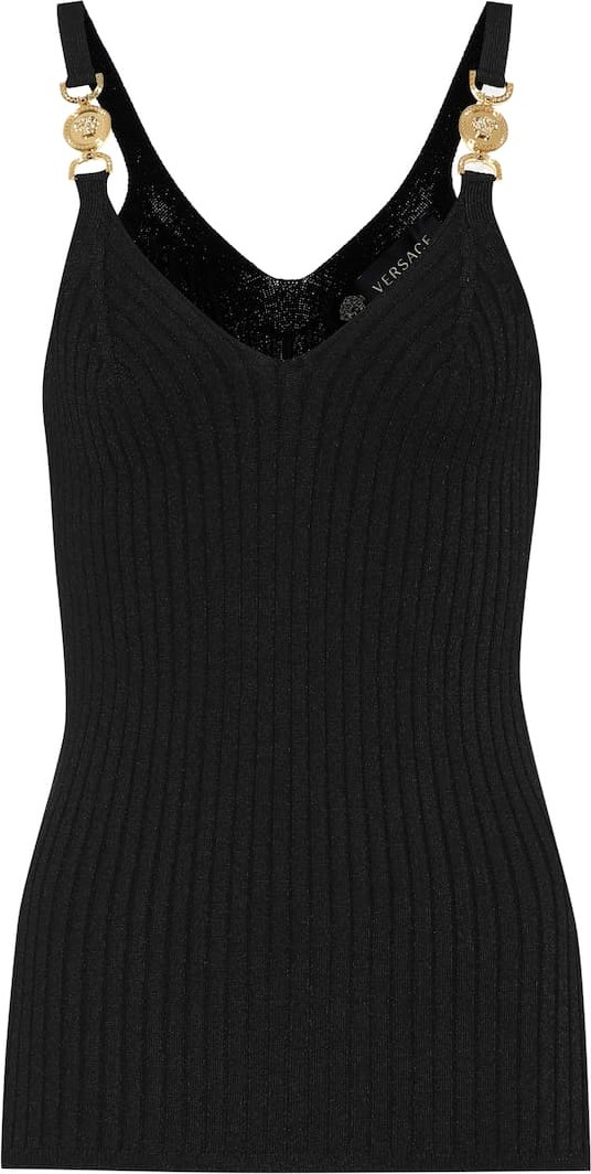 Versace Ribbed-knit camisole