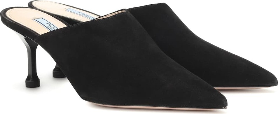 Prada Suede mules