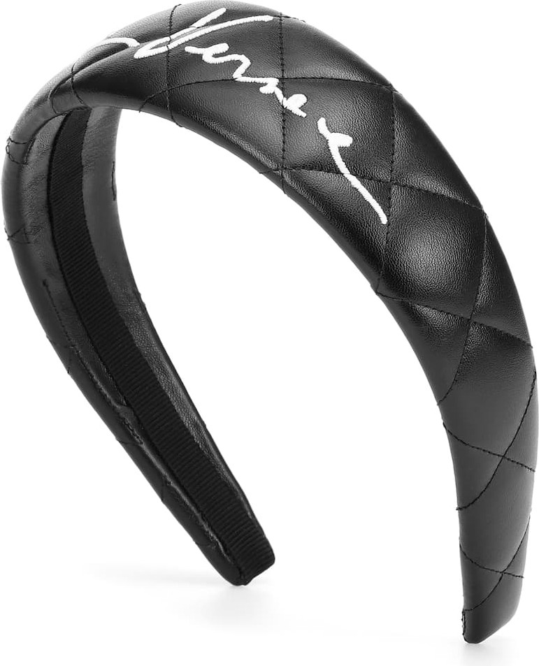 Versace Faux-leather headband