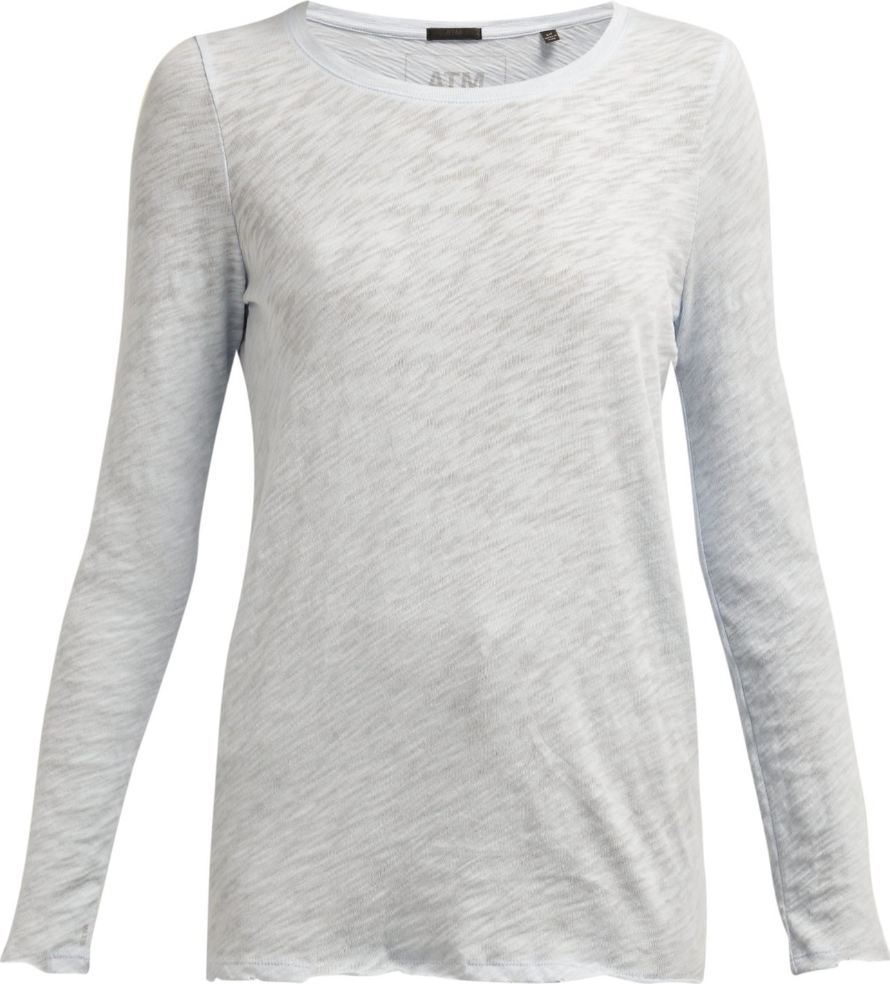 ATM Anthony Thomas Melillo Burnout long-sleeved cotton T-shirt