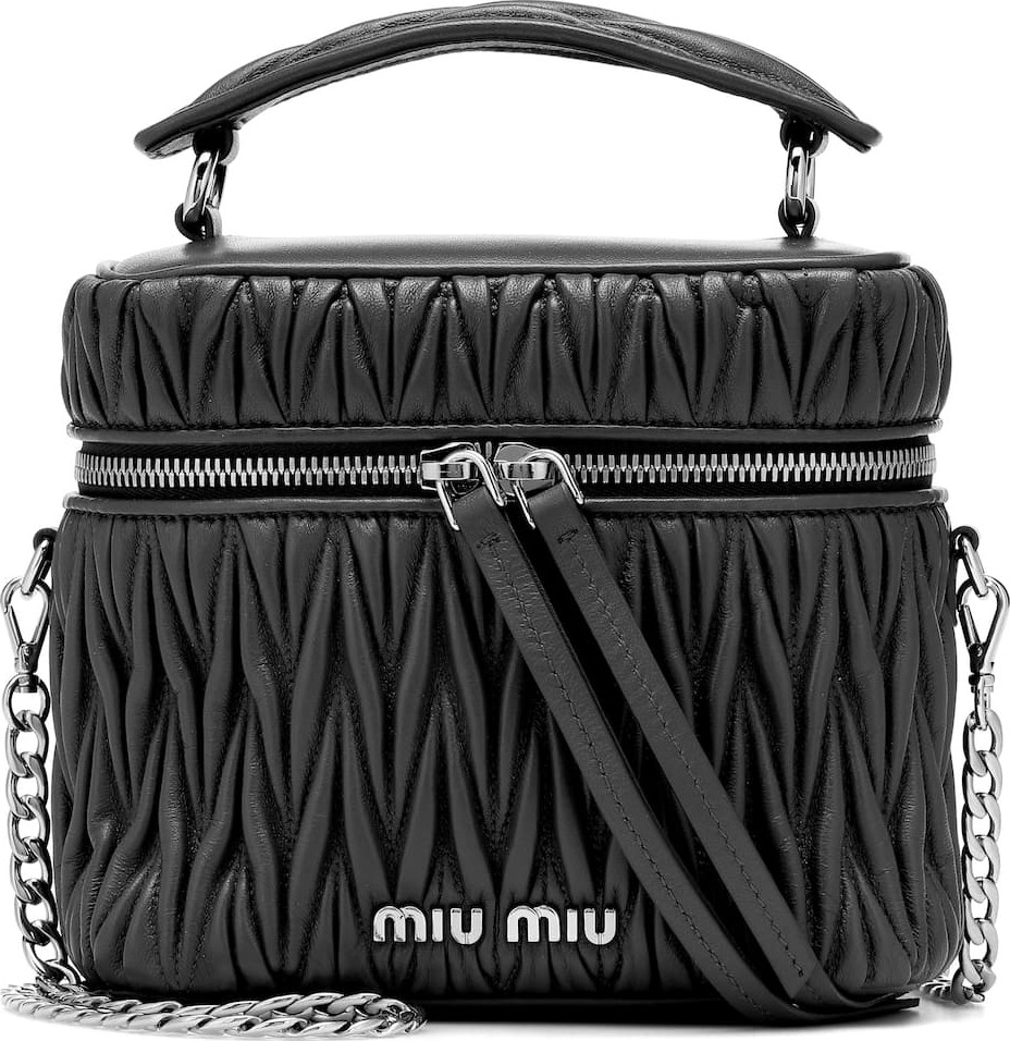 Miu Miu Mini Matelassé leather tote