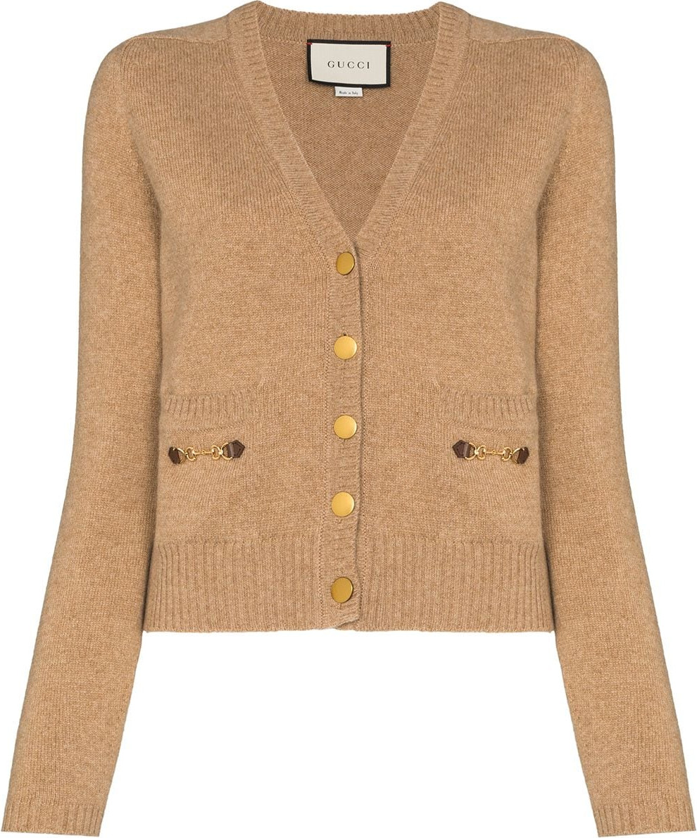 Gucci - Horsebit-detail buttoned cardigan