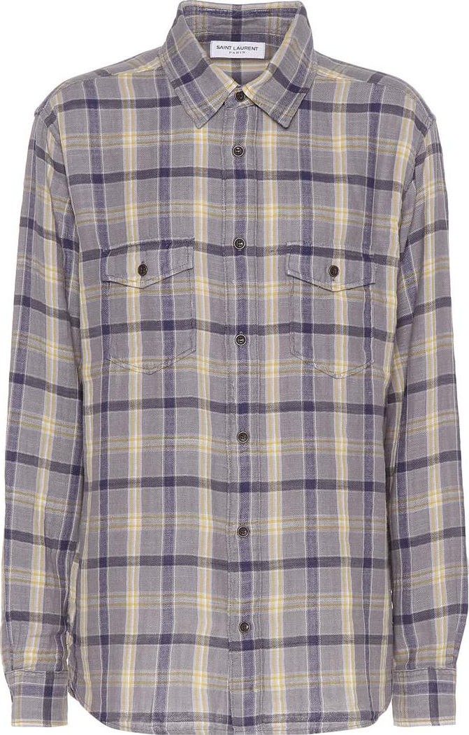 Saint Laurent Plaid cotton shirt