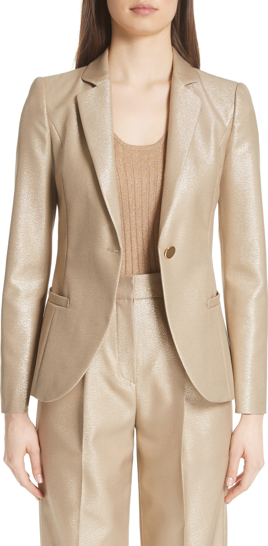 Emporio Armani Metallic One Button Jacket
