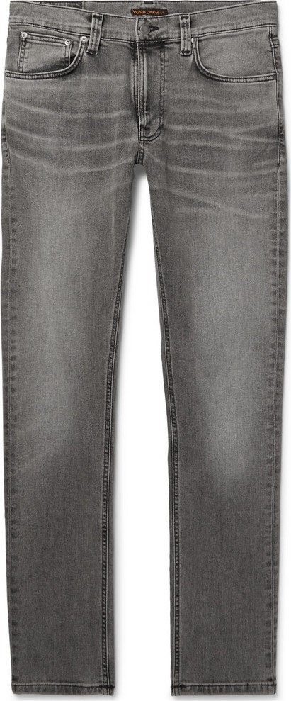 Nudie Jeans Lean Dean Slim-Fit Washed Organic Denim Jeans