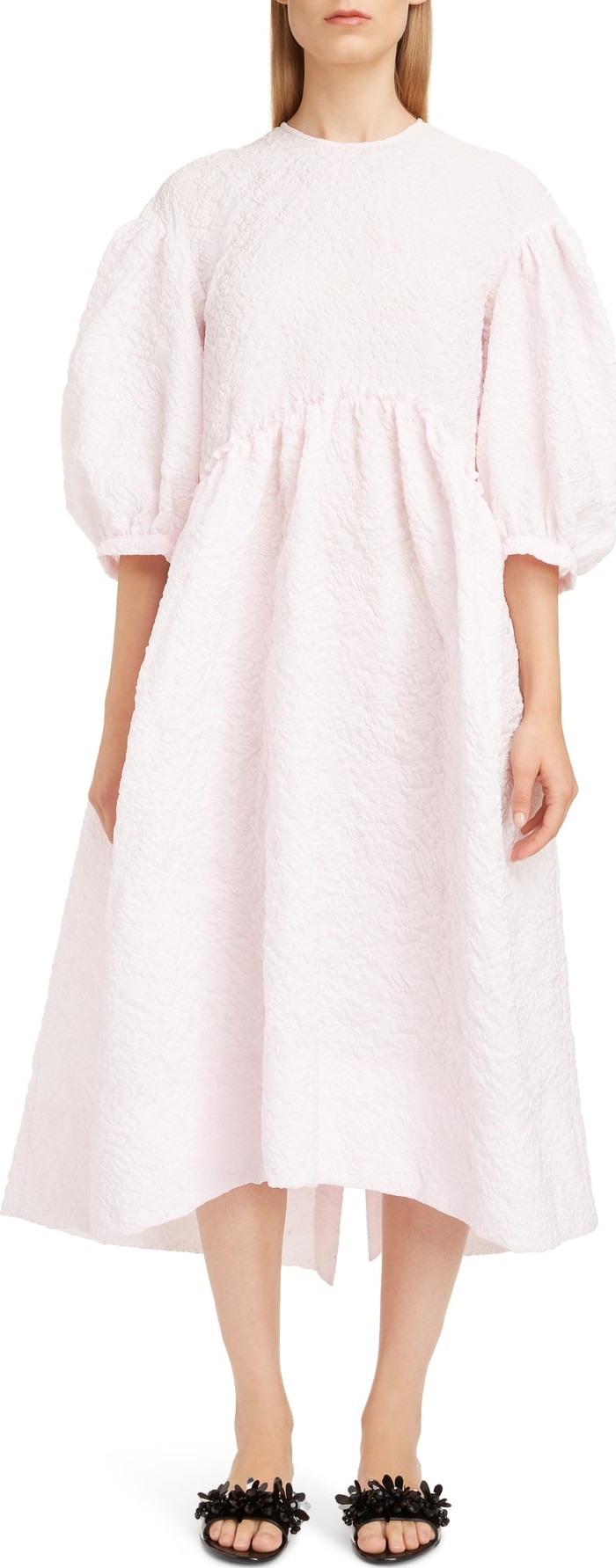 Simone Rocha Floral Cloqué Dress