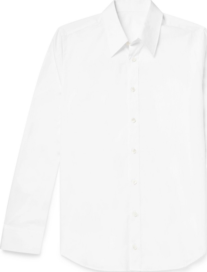 Helmut Lang Slim-Fit Printed Cotton-Poplin Shirt