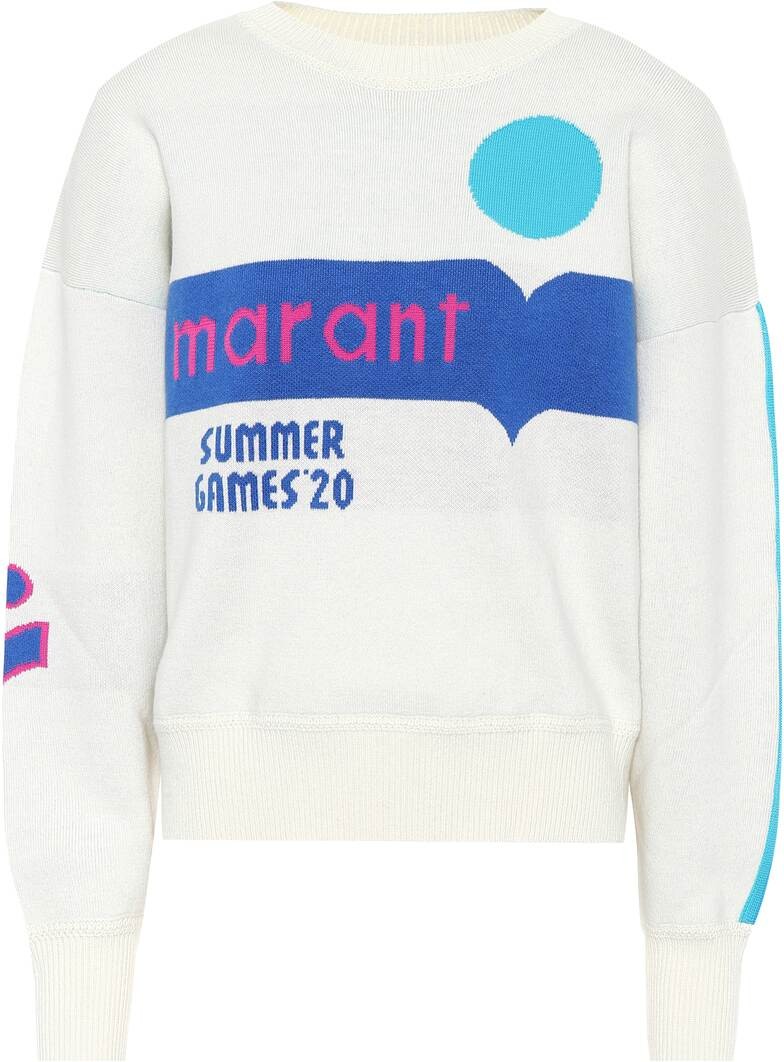 Isabel Marant Etoile Kleden logo cotton-blend sweater