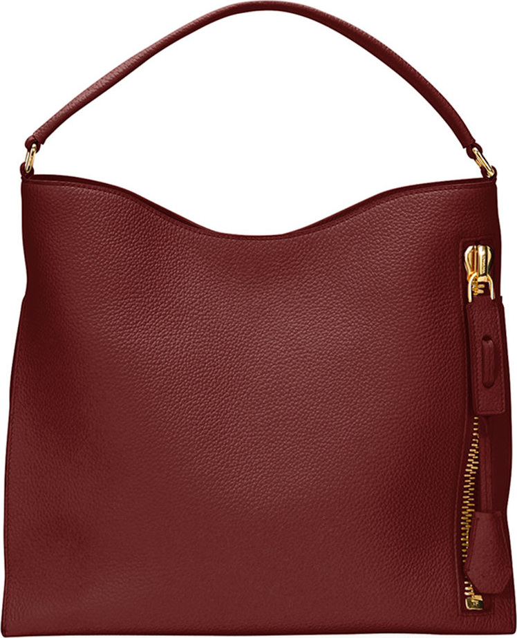 TOM FORD Alix Small Calfskin Hobo Bag